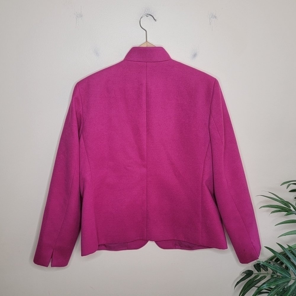 Chico's | Magenta Pink Soft Hook & Eye Closure Jacket - Picture 3 of 6